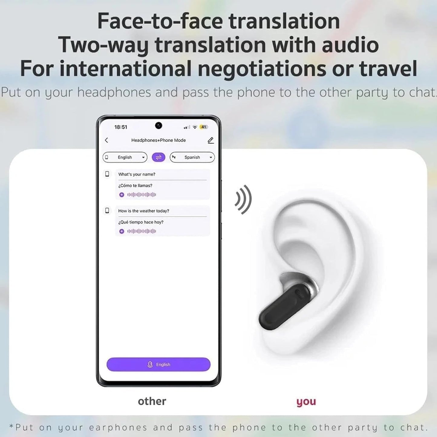 High-Fidelity AI Translation Earbuds™