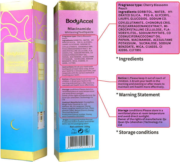 BodyAccel™ Triple Whitening Toothpaste™